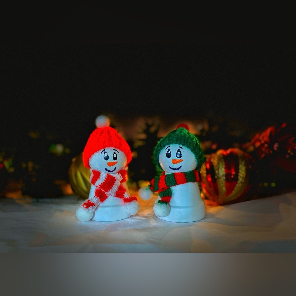 Handmade Snowman Ornaments